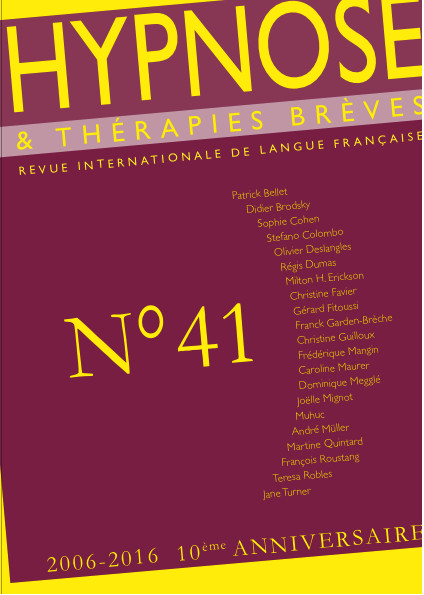 "La plage du temps". Dr Stefano COLOMBO Revue Hypnose et Thérapies Brèves "La plage du temps". Dr Stefano COLOMBO Revue Hypnose et Thérapies Brèves